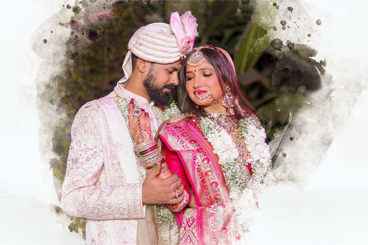 Indian bride portrait photography | Wedding album design and photography